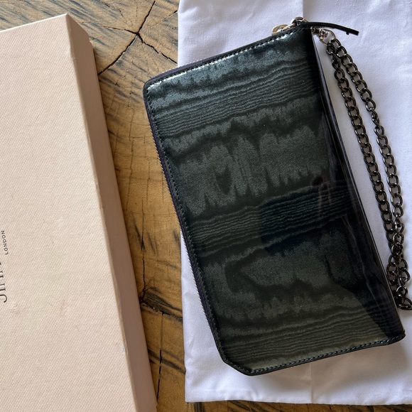 Jimmy Choo PIPPA Wallet Medium Wristlet w/Chain - Picture 10 of 10